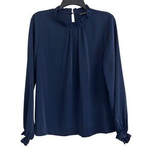 Shein Women Long Sleeve Ruffle Neck Blouse Size L